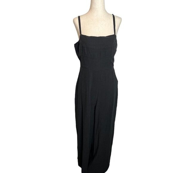 Madewell $148 Squareneck Wide Leg Sleeveless Jumpsuit Size 0 NM489 - Picture 3 of 6